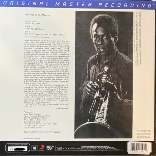 Miles Davis – In A Silent Way - MFSL - LP
