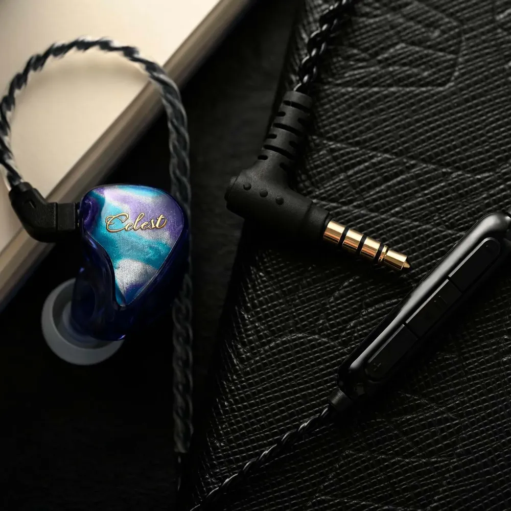 Celest Jimo Black 2pin 0.78 3.5mm 1.2m