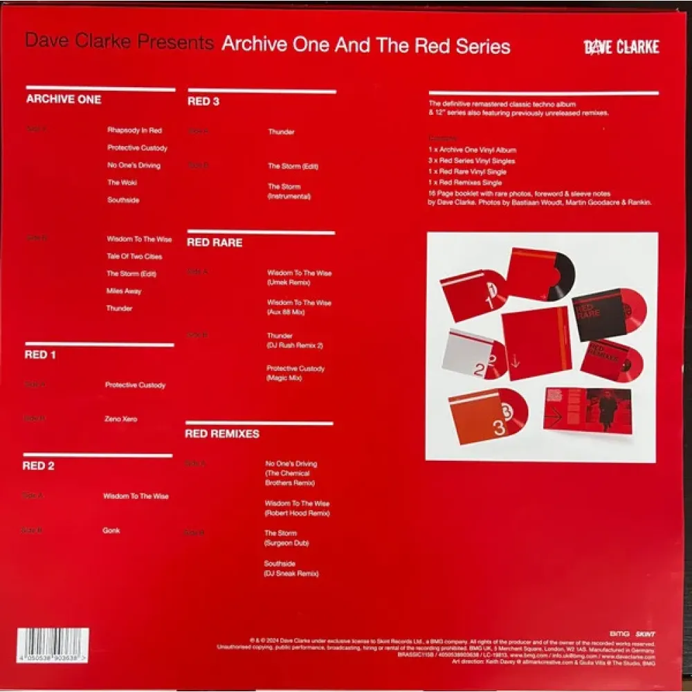 Dave Clarke – Archive One And The Red Series - Red - 6LP
