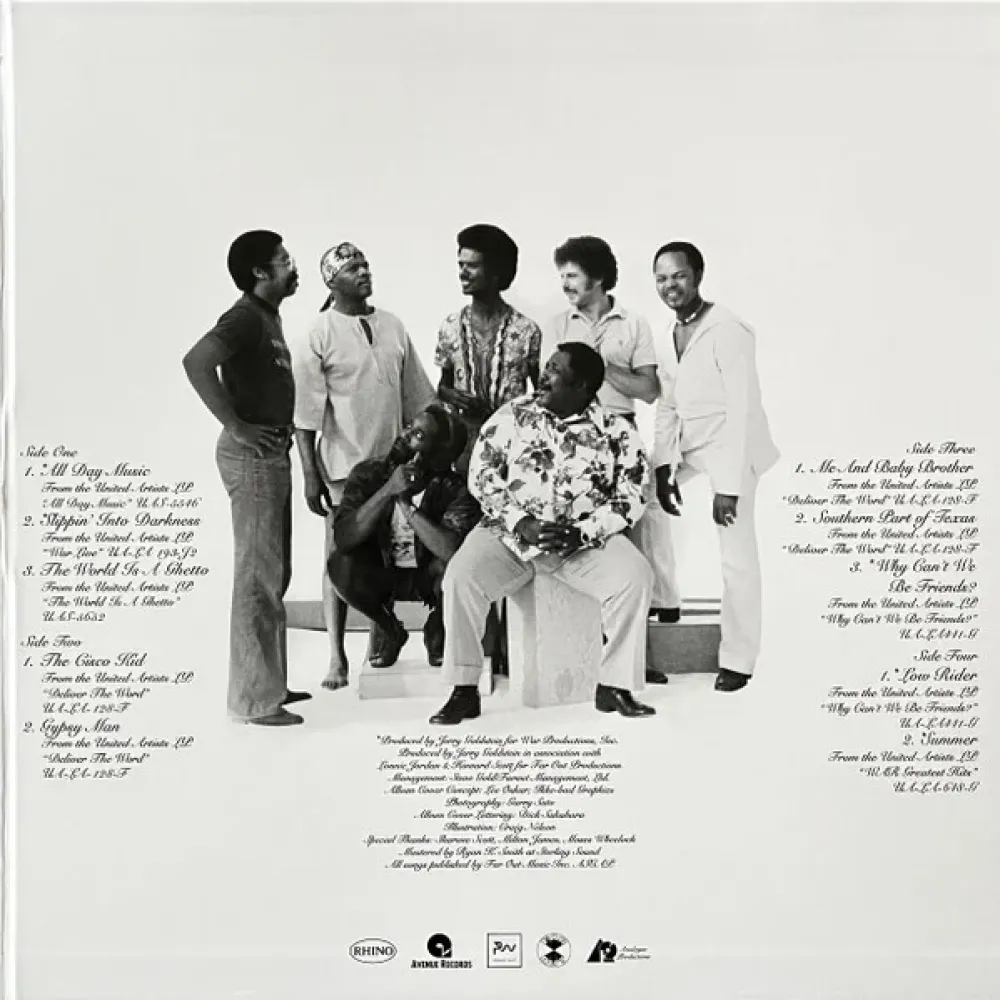 War – Greatest Hits - Analogue Productions 2LP