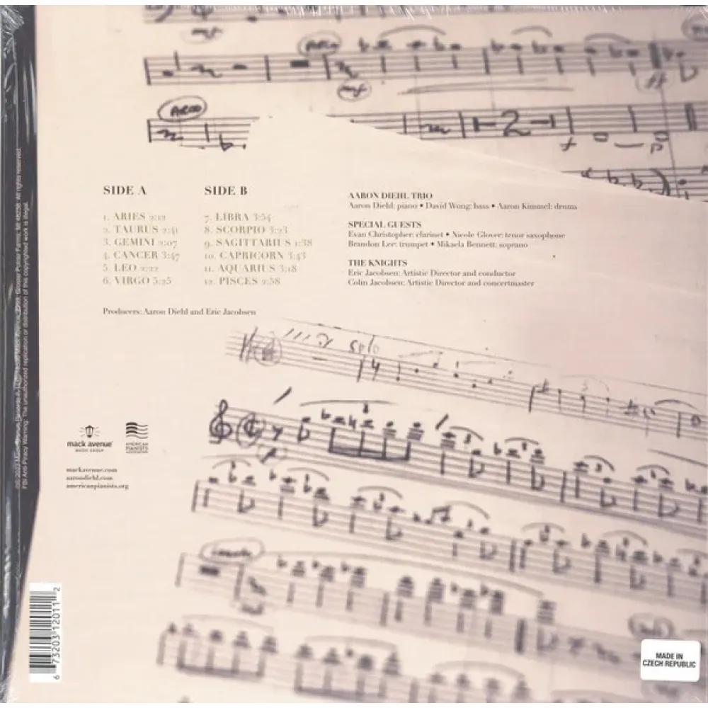 Aaron Diehl, The Knights – Zodiac Suite LP