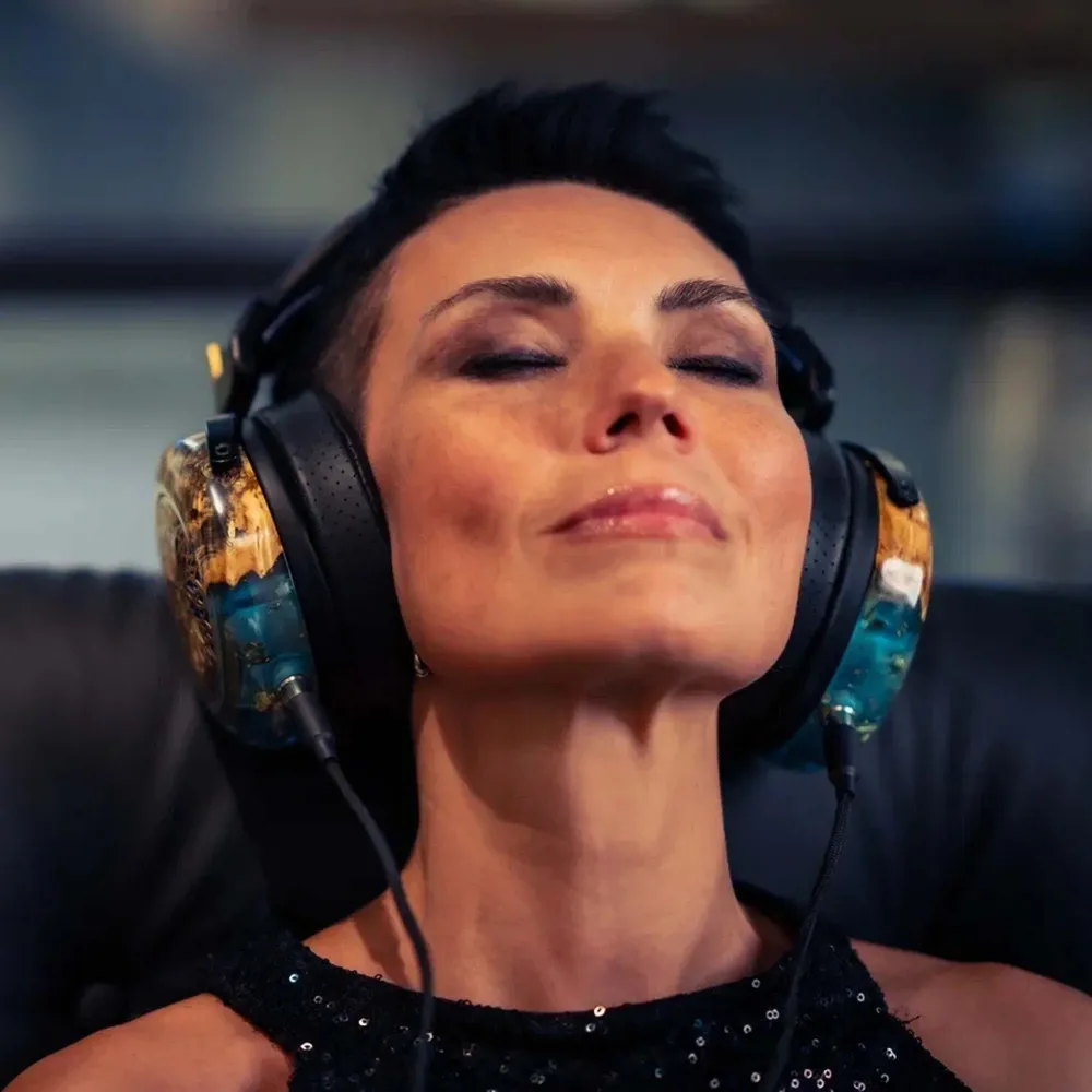 ZMF Atrium LTD Green Ish Leather 4-pin xlr ofc cable + 6.35mm