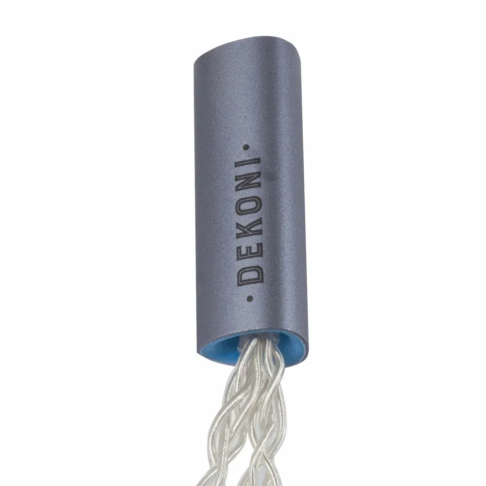 Dekoni Audio Postsplit XLR-mini Silver Braided