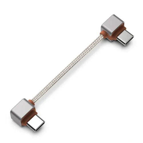 ddHiFi TC03LL USB-C L-Shaped to USB-C L-Shaped Silver
