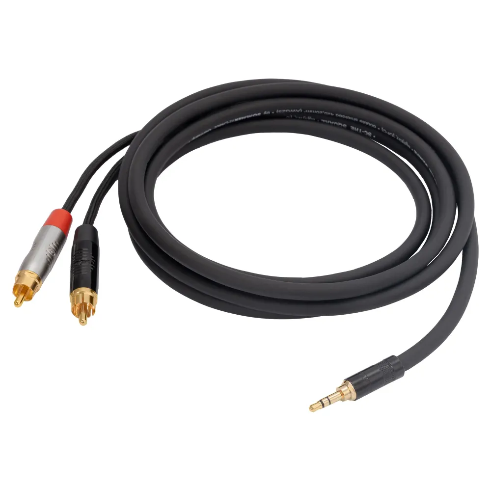 HeadMade Pro 2RCA - 3.5mm Black 1m