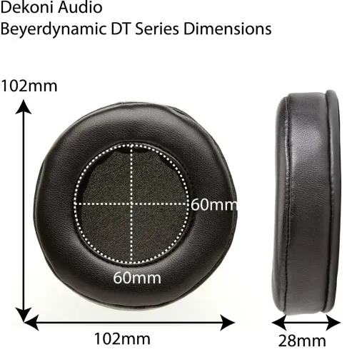 Dekoni Audio Fenestrated Elite Sheepskin Ear Pad Set for Beyerdynamic DT Series