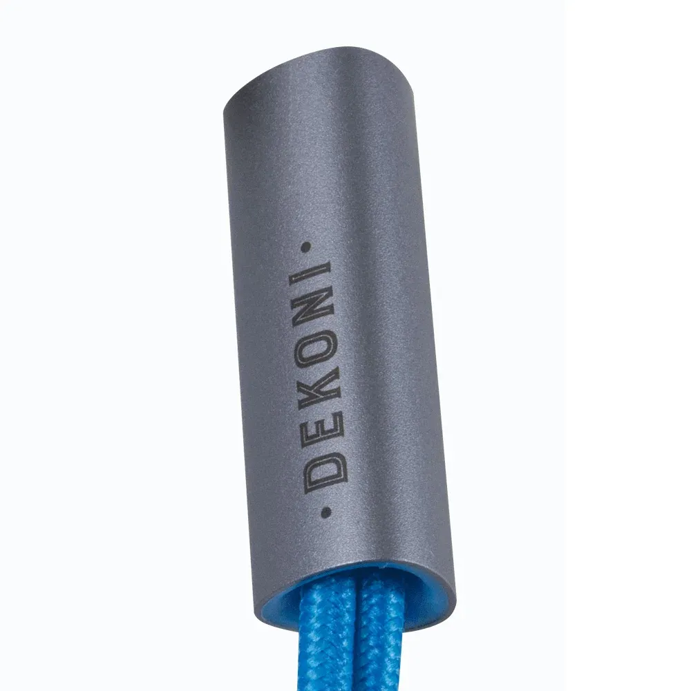 Dekoni Audio Postsplit 3.5mm with Nylon Woven Jacket Blue