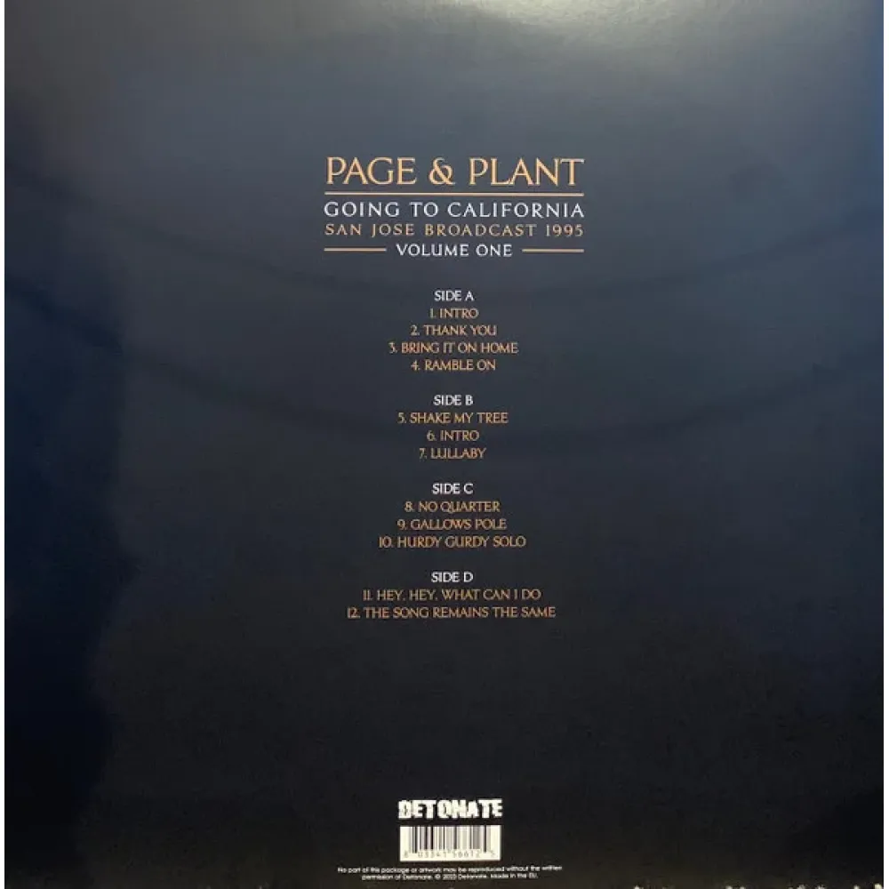 Jimmy Page And Robert Plant – Going To California Vol 1 - Red - 2LP