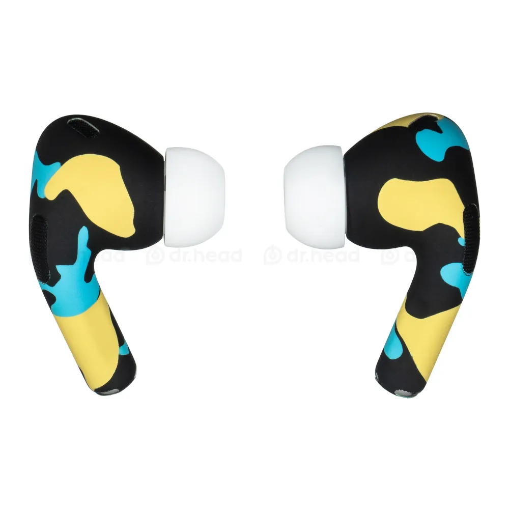 Apple AirPods Pro 2nd gen with MagSafe USB-C (2023) Total Yellow Camo Matte