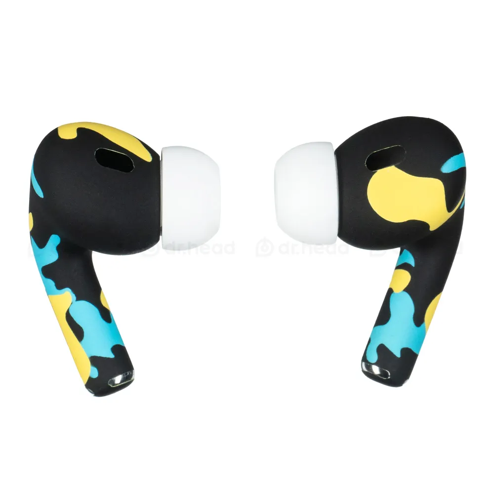 Apple AirPods Pro 2nd gen with MagSafe USB-C (2023) Total Yellow Camo Matte