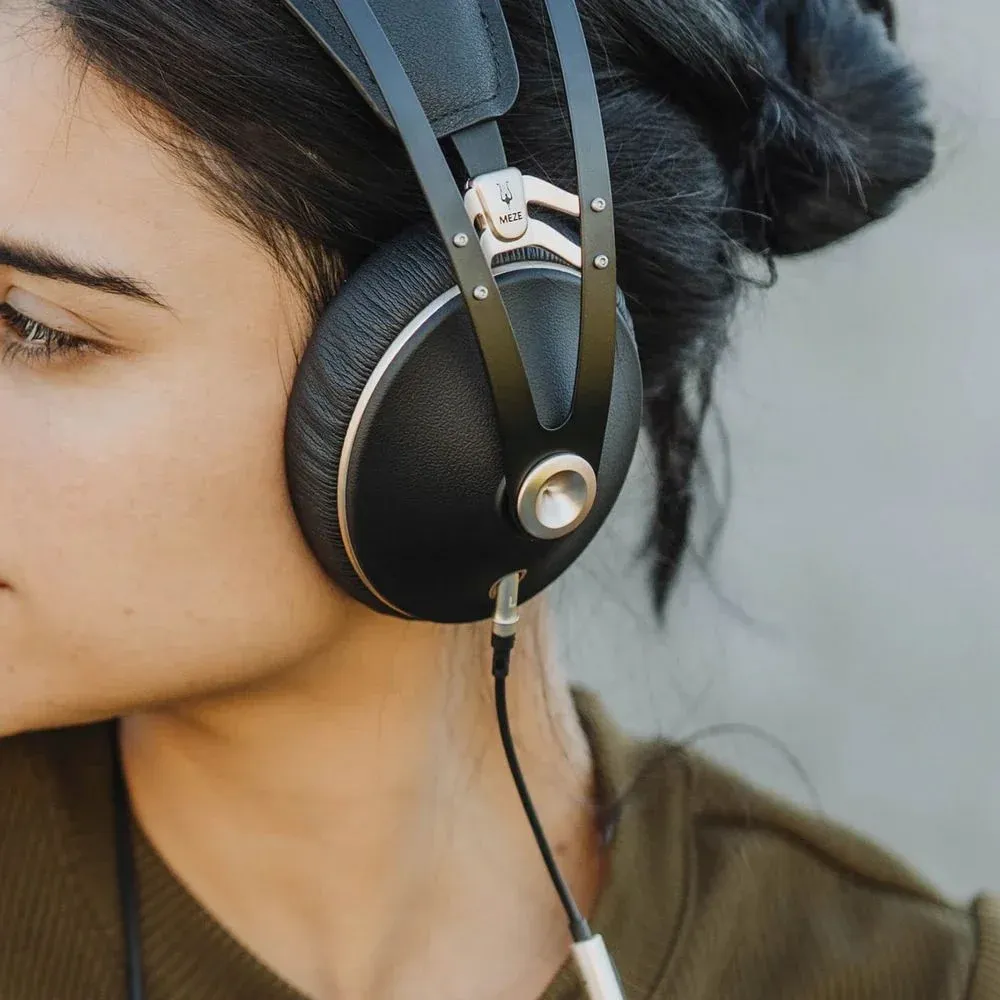 Meze Mono Standard 3.5mm with Mic Black Silver 1.2m