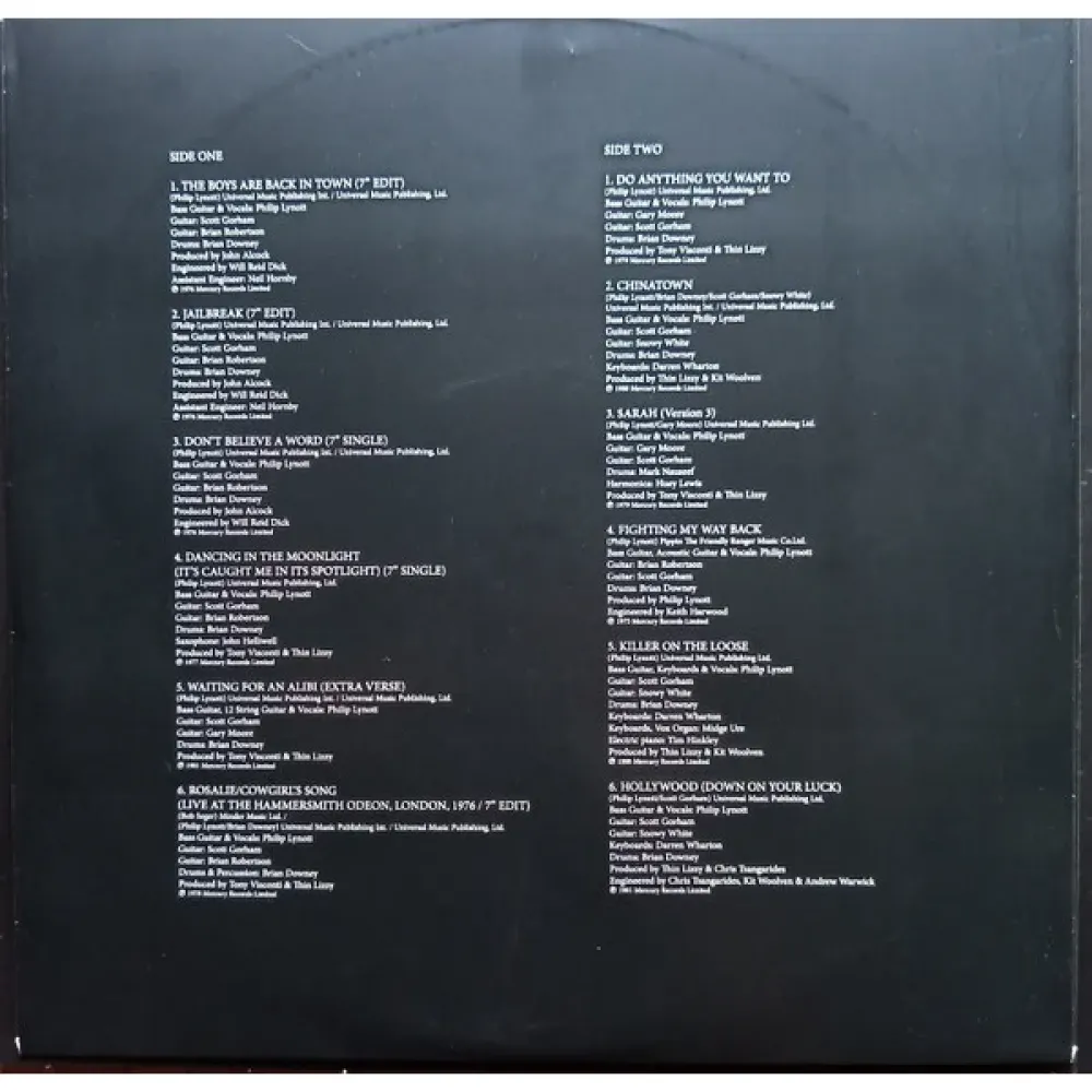 Thin Lizzy – Greatest Hits LP