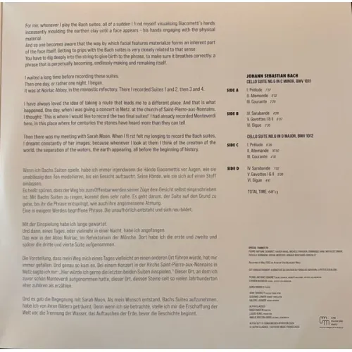 Bach, Sonia Wieder-Atherton – Cello Suites Nos.5 & 6 2LP