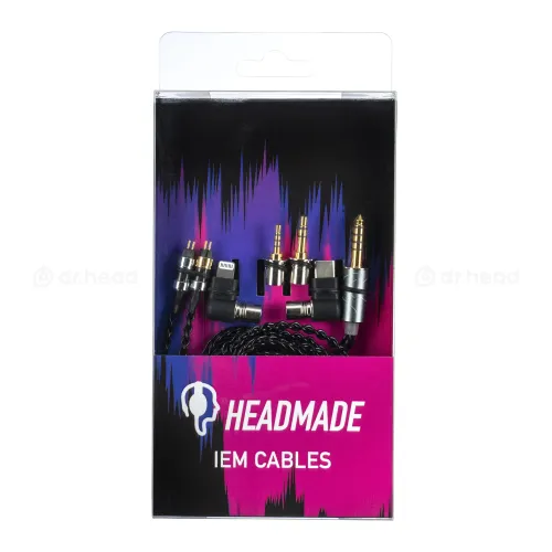HeadMade IEM 2-pin to Multi-Plug 5 in 1 Black 1.2m