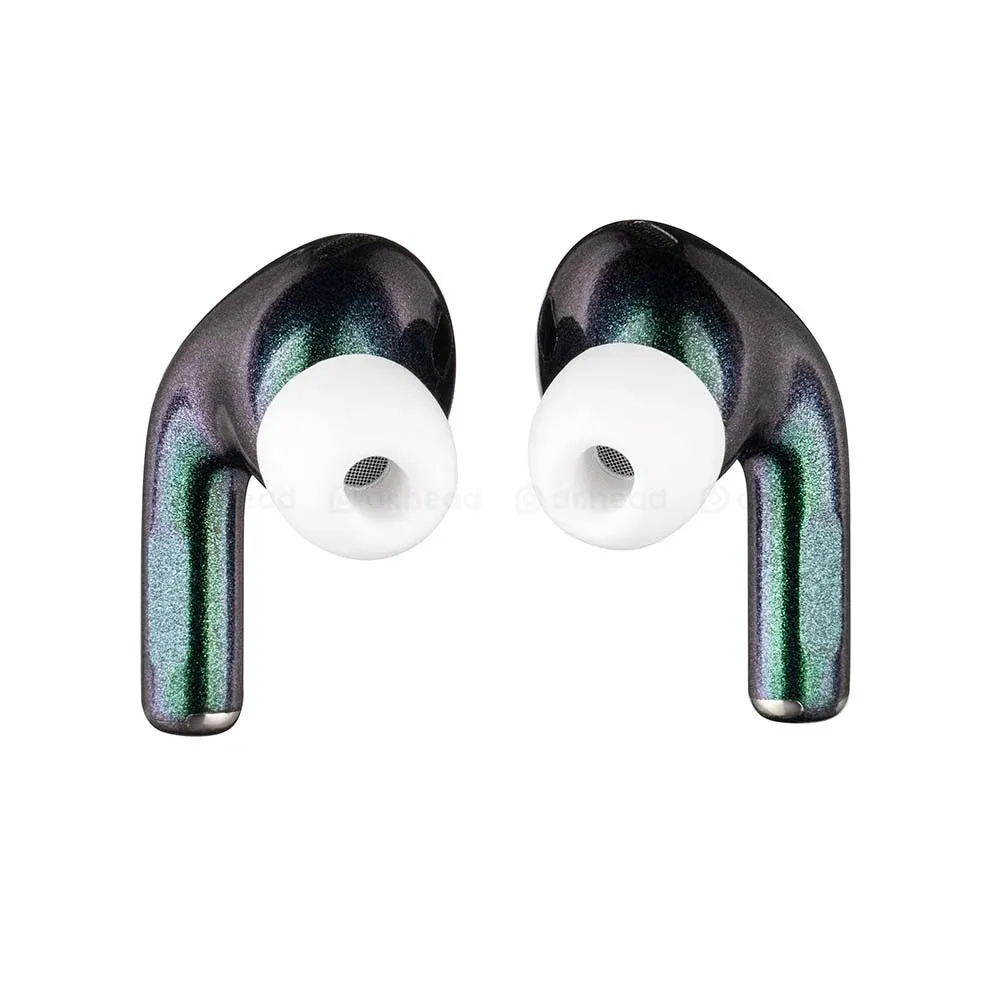 Apple AirPods Pro 2nd gen with MagSafe USB-C (2023) Illusion Twilight Green Blue Total Gloss