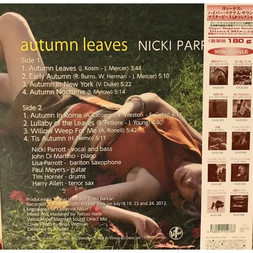 Nicki Parrott - Autumn Leaves - (Hyper Magnum Sound) LP