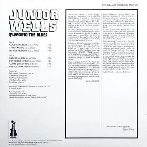 Junior Wells – Pleading The Blues - Pure Pleasure LP