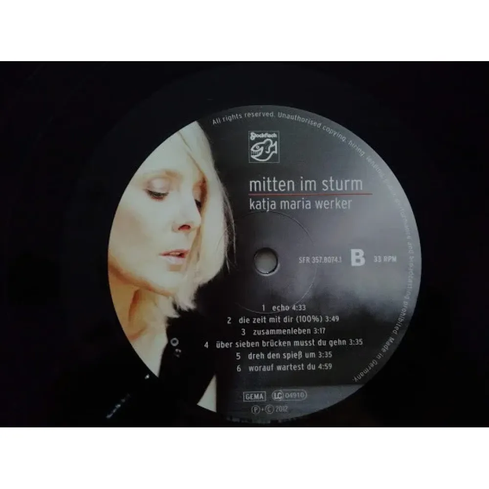 Katja Werker - Mitten Im Sturm LP
