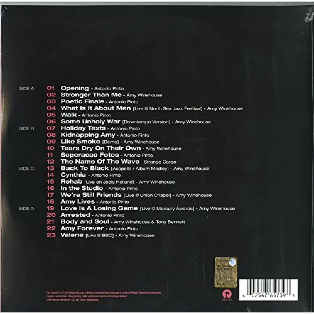 Amy Winehouse; Antonio Pinto - Amy (The Original Soundtrack)