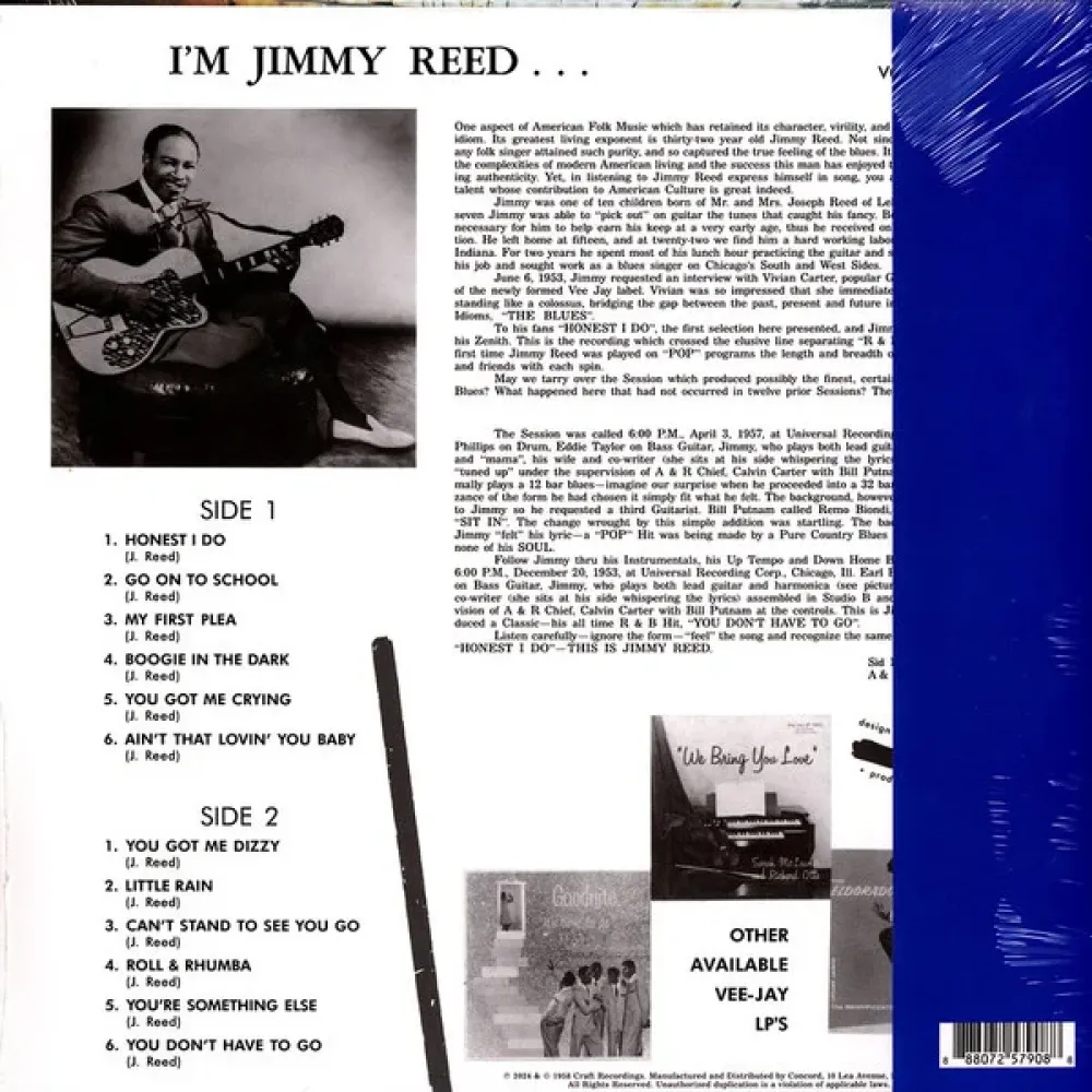 Jimmy Reed – I'm Jimmy Reed (Analogue, Acoustic Sounds) LP