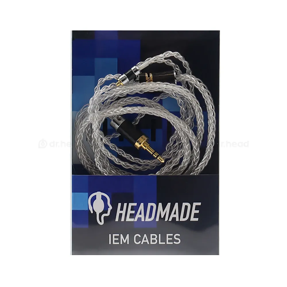 HeadMade IEM MMCX - 3.5mm Silver 1.2m