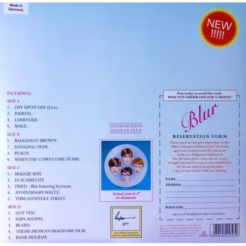 Blur – The Special Collectors Edition - Blue Translucent 2LP
