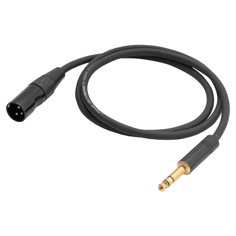 HeadMade Pro XLR-M - 6.3mm stereo Black 1m