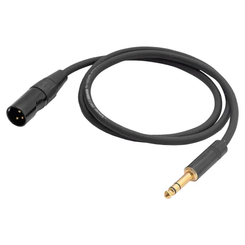 HeadMade Pro XLR-M - 6.3mm stereo Black 1m