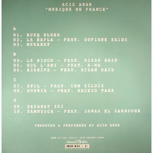 Acid Arab - Musique De France LP
