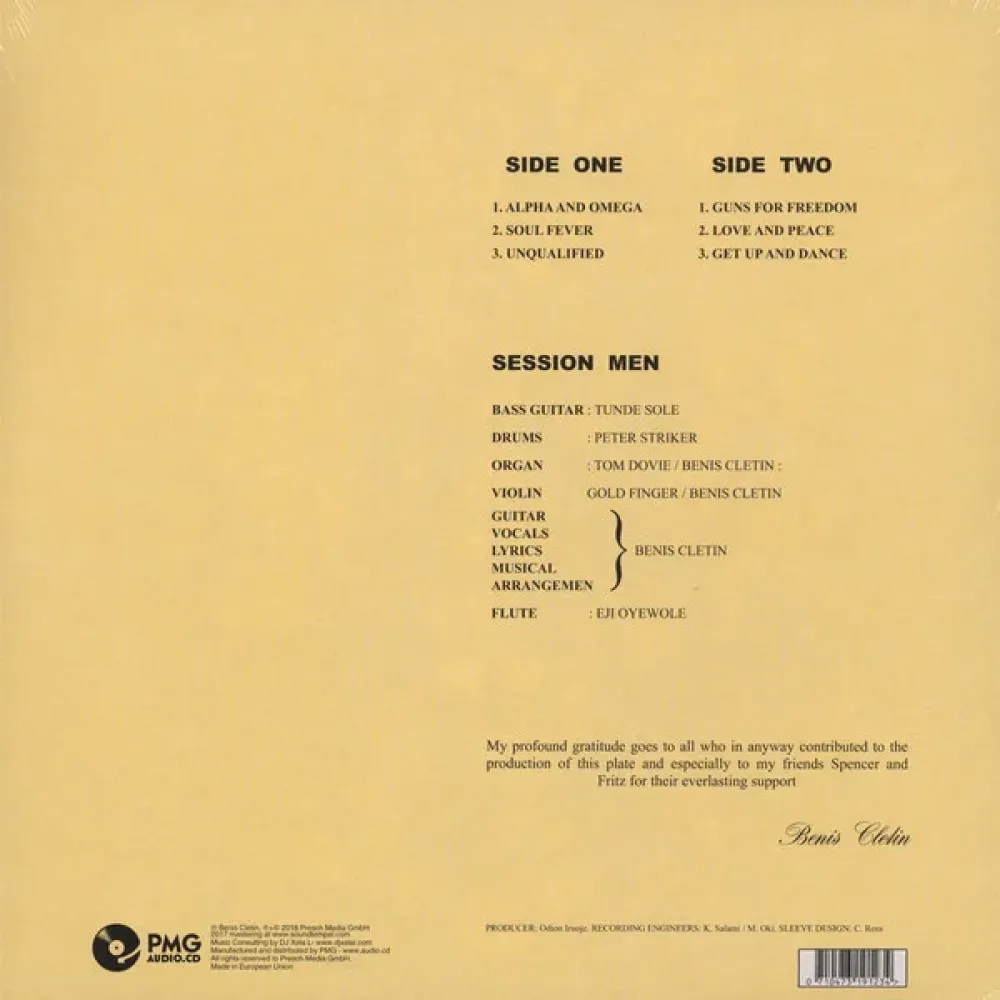 Benis Cletin – Alpha & Omega LP