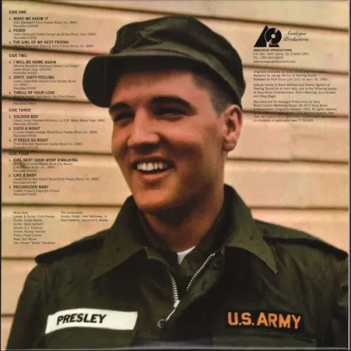 Elvis Presley – Elvis Is Back! - Analogue Productions - 2LP