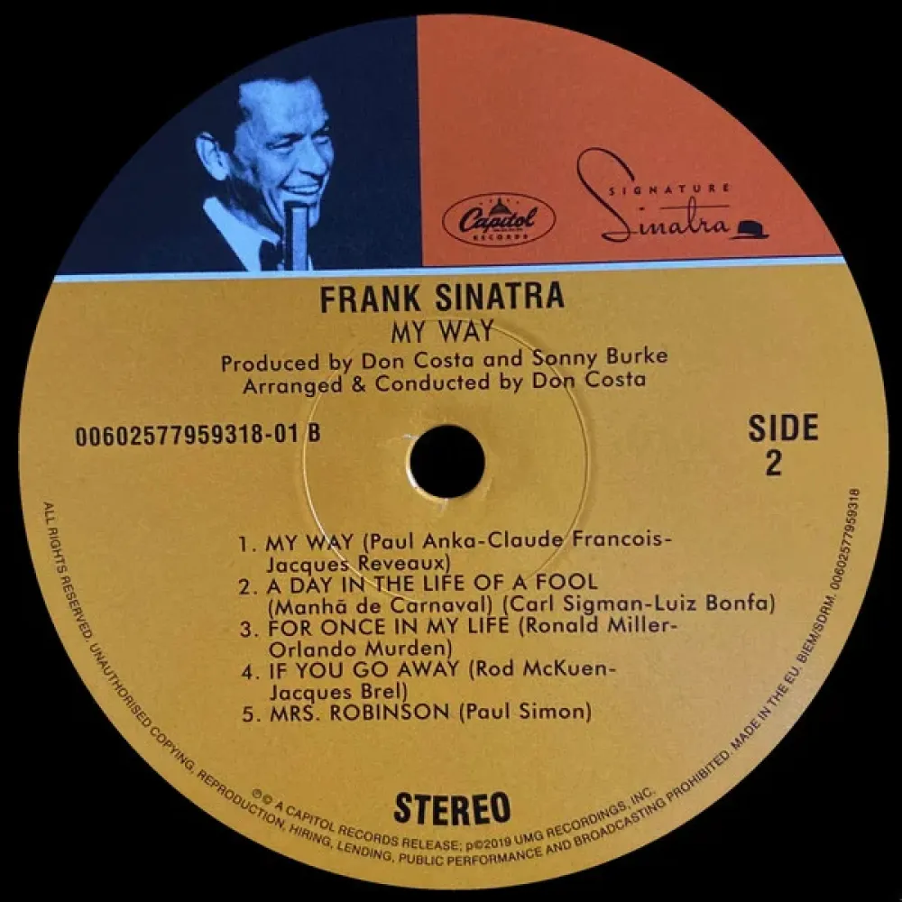 Frank Sinatra – My Way - 50th Anniversary LP