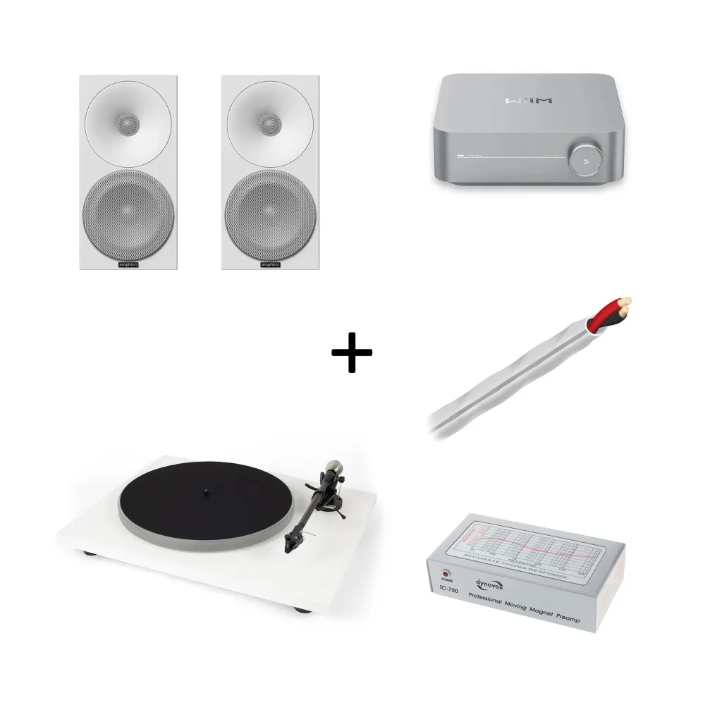 Auris Blues + Amphion Helium 510 + WiiM Amp + Dynavox TC-750 SL + AudioQuest SLIP-DB 14/2