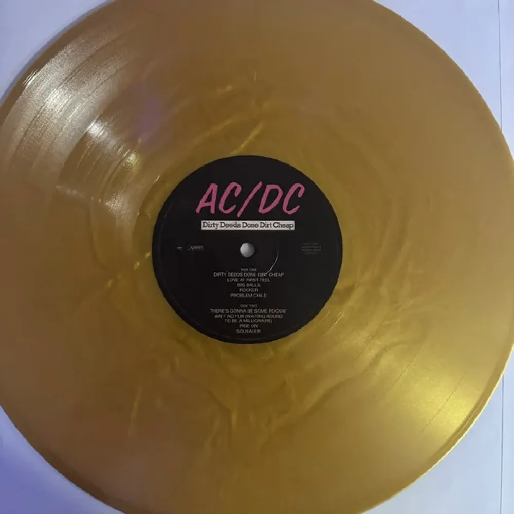 AC/DC – Dirty Deeds Done Dirt Cheap (Coloured Gold) LP