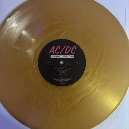 AC/DC – Dirty Deeds Done Dirt Cheap (Coloured Gold) LP