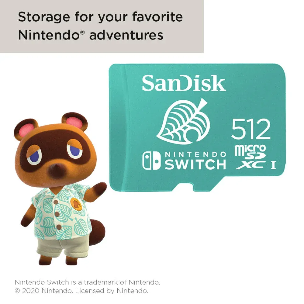 SanDisk Nintendo Switch microSDXC 512Gb Green