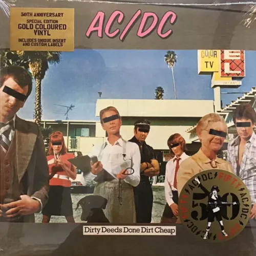 AC/DC – Dirty Deeds Done Dirt Cheap (Coloured Gold) LP