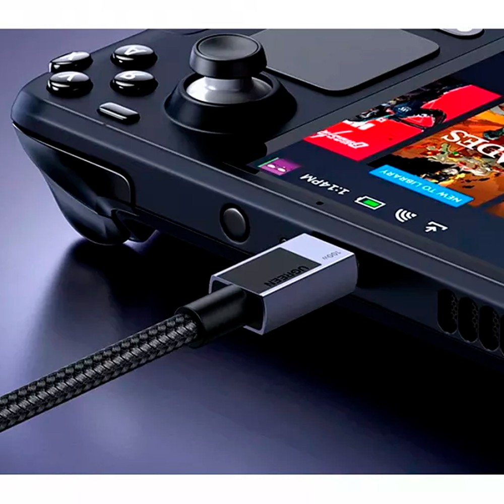 UGREEN L512 Black/Grey USB-C/USB-C 1m