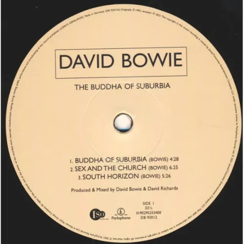 David Bowie – The Buddha Of Suburbia LP