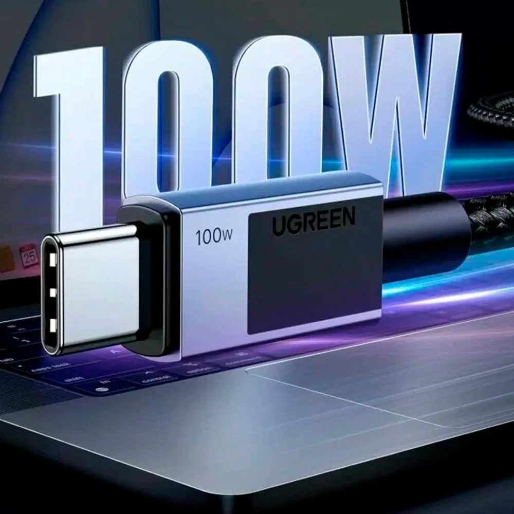 UGREEN L512 Black/Grey USB-C/USB-C 0.5m