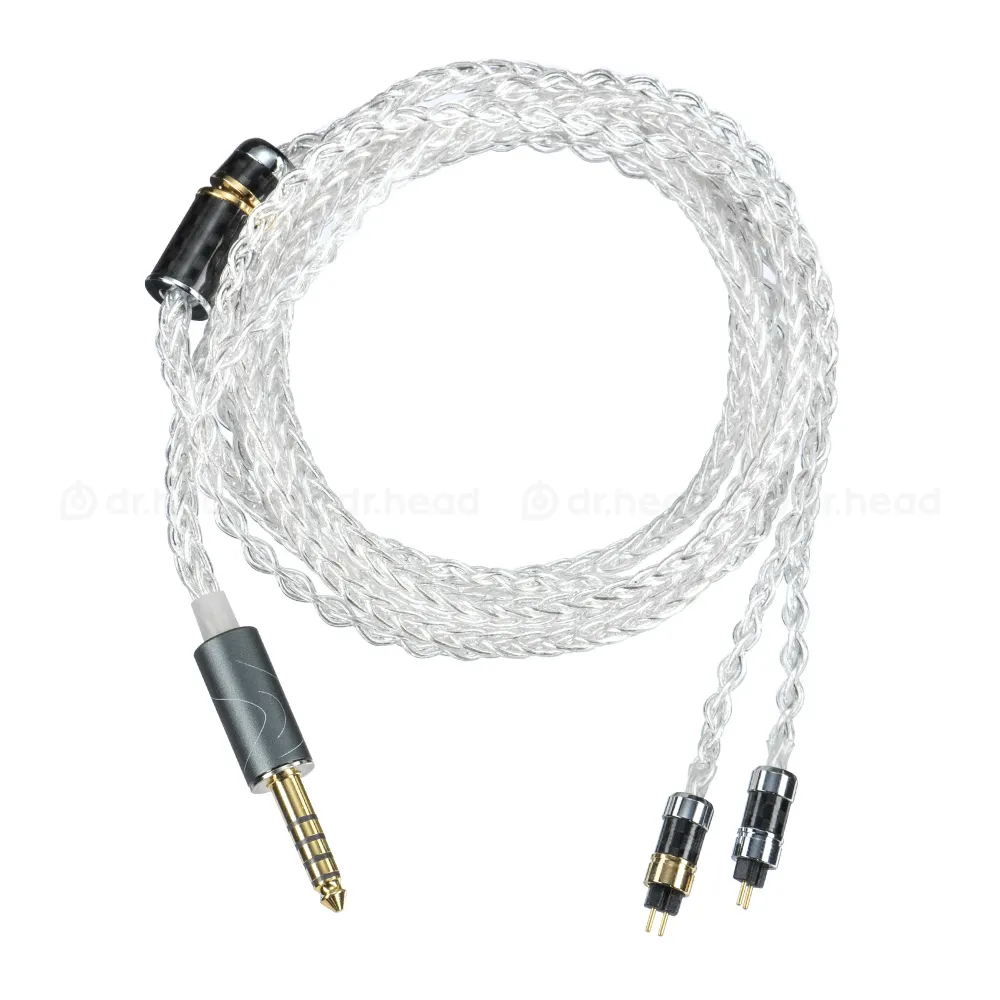 HeadMade IEM 2-pin to Multi-Plug 5 in 1 Silver 1.2m