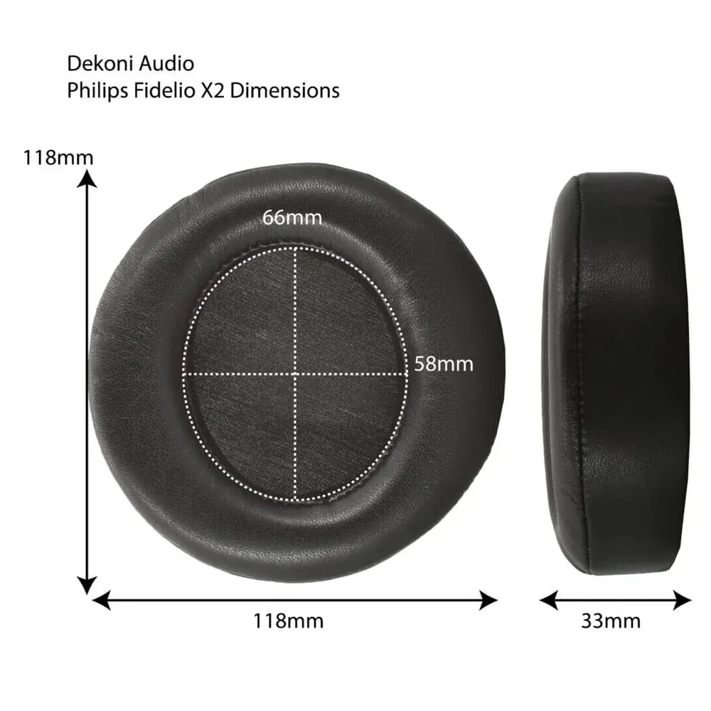 Dekoni Audio Elite Velour Ear Pad Set for Philips Fidelio X2