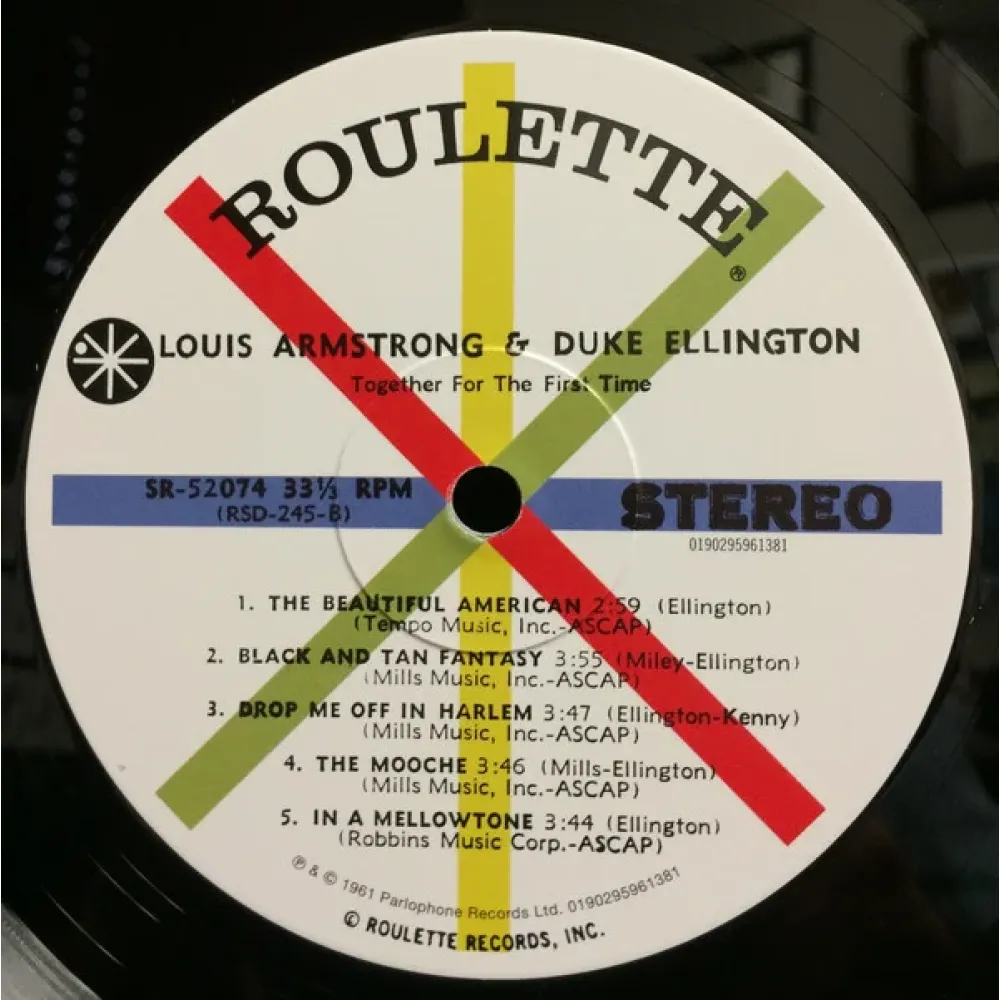 Louis Armstrong; Duke Ellington - Recording Together For The First Time