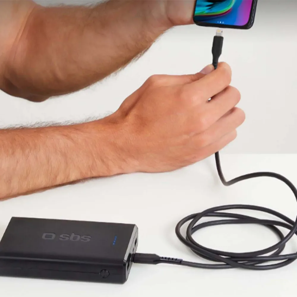 SBS USB-C - Lightning 1.5m Black