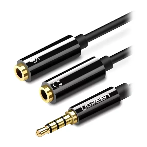 Ugreen AV141 (30620) 3.5mm - 2x3.5mm Splitter Black 0.2m