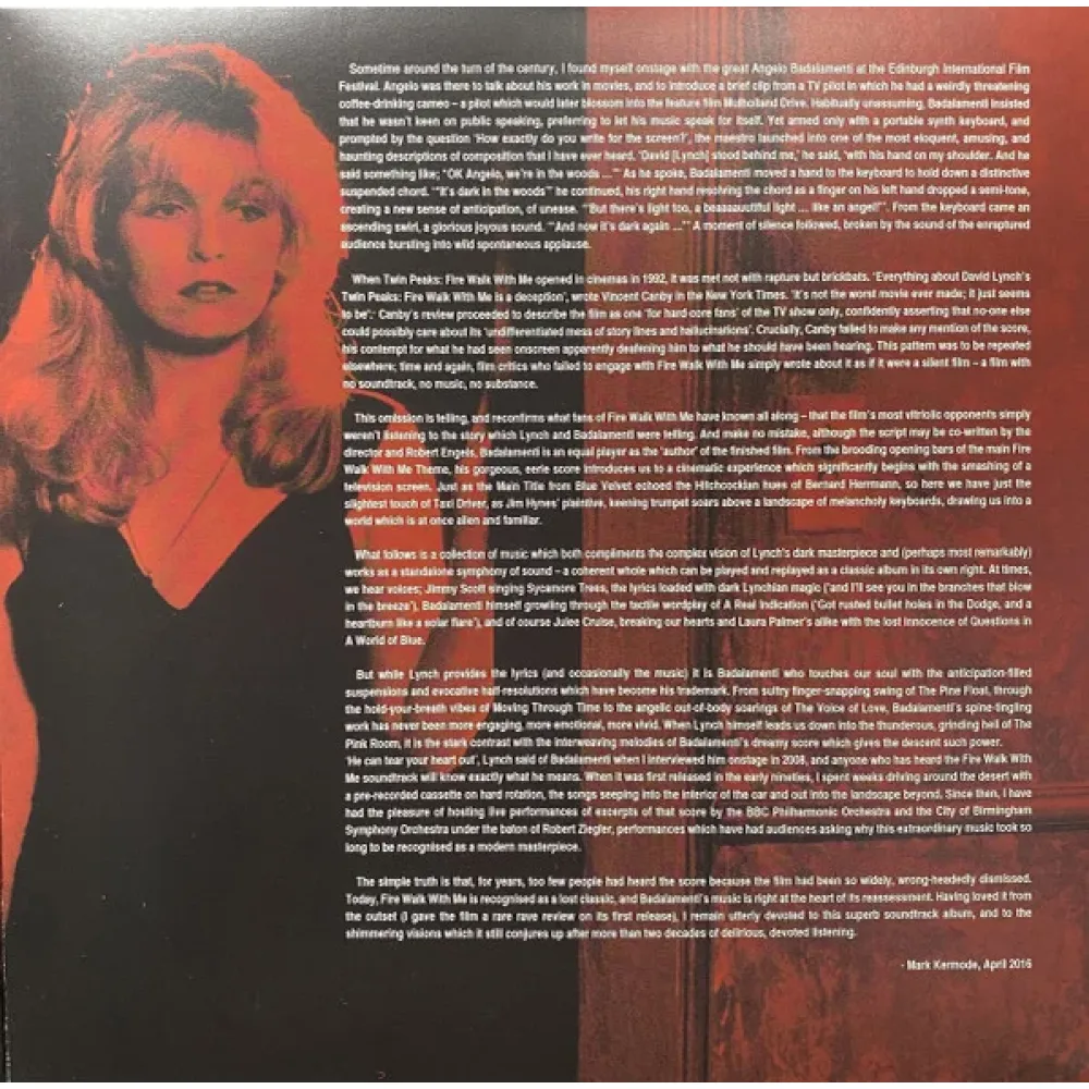 OST - Angelo Badalamenti – Twin Peaks: Fire Walk With Me - 2LP