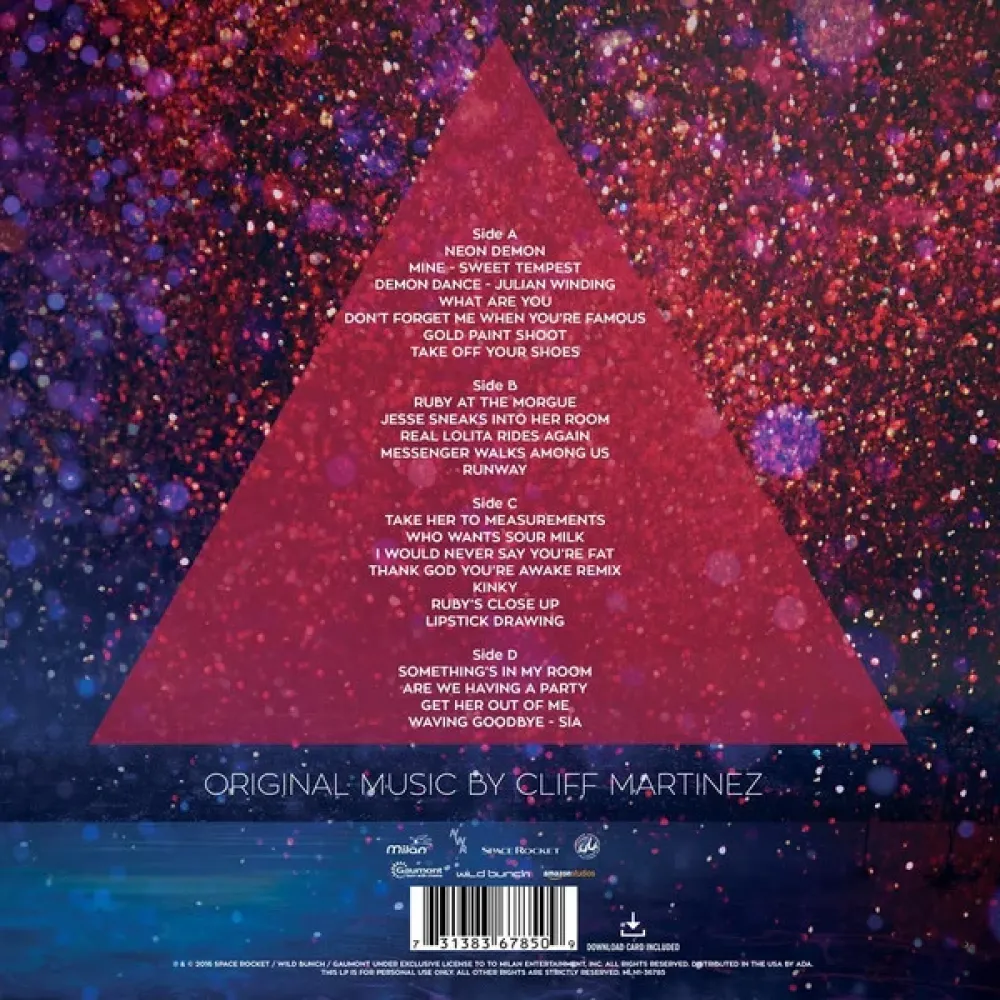 Cliff Martinez – The Neon Demon - Blue, Purple Splatter - 2LP