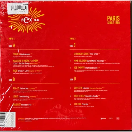 Various – Rex Club Presents House - 2LP