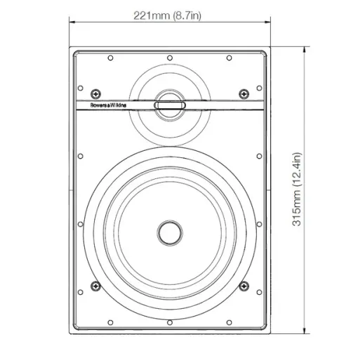 Bowers & Wilkins CWM362 White