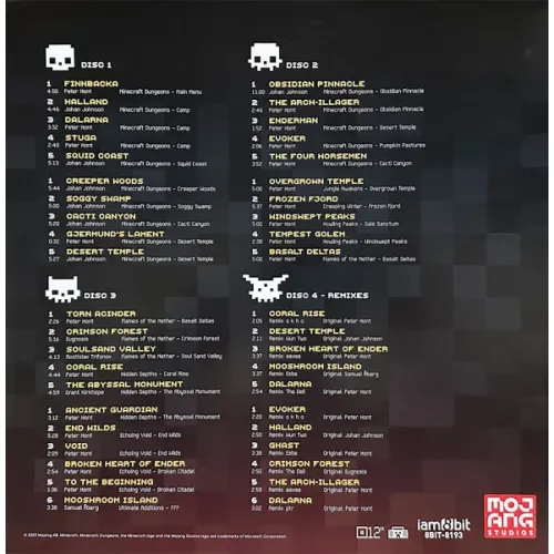 OST - Various – Minecraft Dungeons: Lower Levels - Red, Orange, Yellow, Purple - 4LP